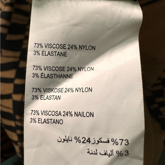 Addition Elle Michel Studio Tan & Black Graphic Print Ankle Size 16 - Picture 12 of 12